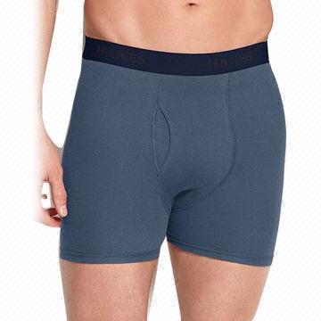 Solid Color Men's Briefs with cotrast color woven elastic band and comfortable fitting