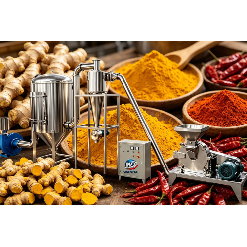 Rettificatrice per polvere di curcuma secca e peperoncino rosso