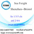 Shenzhen Port Seefracht Versand nach Bristol