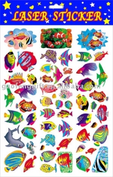 metallic sticker