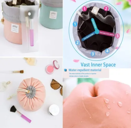 Drawstring Makeup pouch Toiletry Bags