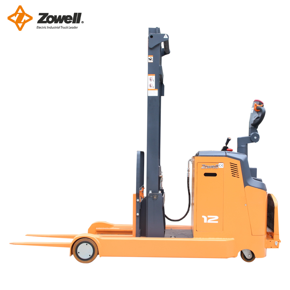 Elektrikli Hafif Hizmet Reach Forklift İstifleyici 1.2t