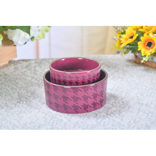 Factory Wholesale Custom Colorful Pet Ceramic Food Bowl