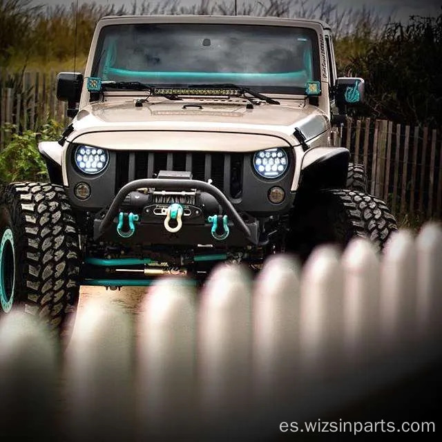 Faros LED LED de Honeycomb para Jeep Wrangler