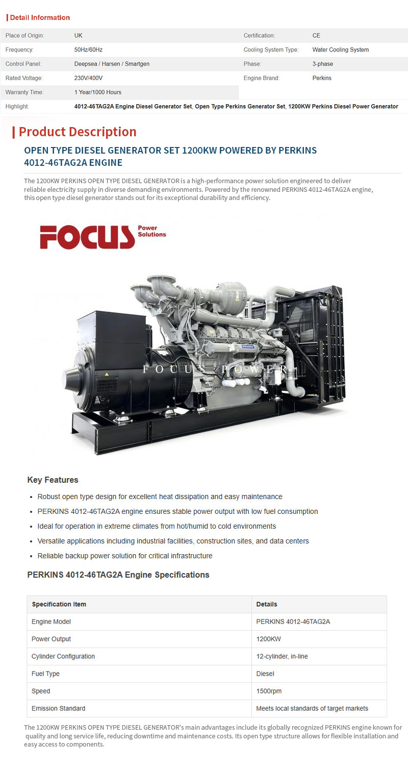 Perkins-Open-Type-1200KW-Diesel-Generator-Set