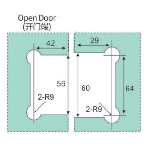 Glass Hinge Big Beveled Corner 135 Degree Shower Hinge Manufactory