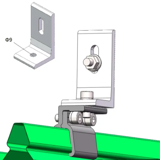 HQ Mount Solar Kliplok 406 Metal Sheet Roof Mount