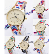 New Arrival Girls Weave Metal Chain Quartz Watches