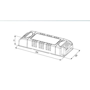 12w 0-10v driver de corrente constante constante dimmable