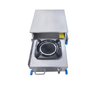 GR-C003G: Mini Stainless Steel One Burner Pull Type Gas Stove for Caravan Outdoors