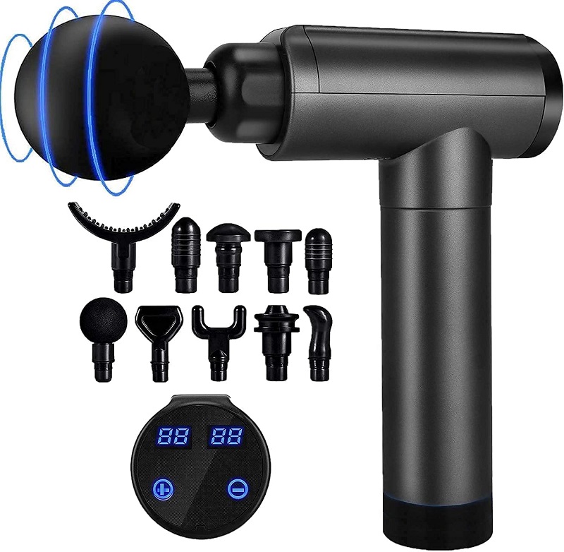 12V quiet deep tissue percussion facial massage gun