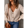 Pull cardigan à boutons pour femmes