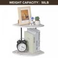 2-Tier Wall Mounted Floating Corner Storage Shelf