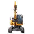 Excavator de rastreadores de ruedas Xiniu X9 Precio 9 toneladas