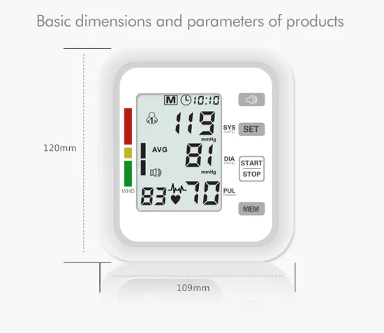 CE approved Intelligent High Accuracy Digital Blood Pressure Monitor Medical Arm Blood Meter Electric BP monitor