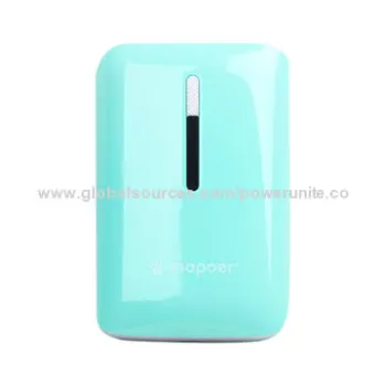 Mobile Power Bank for iPhone with 6,600mAh, Fashionable Design, Dual-USB Output