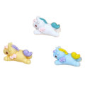 3D Resin Unicorn Miniature Cartoon Animal Figurines Fairy Garden Toys Keychain DIY Art Decor