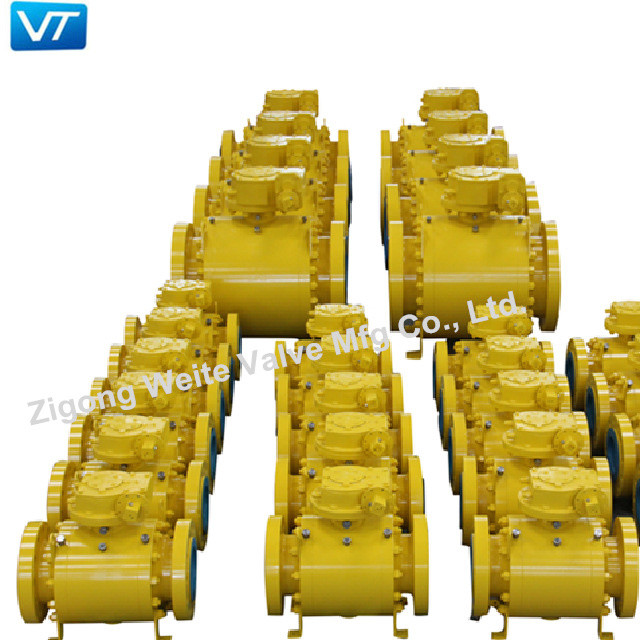 api6d three pieces fixed ball valve