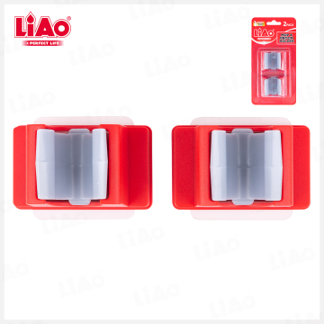 LiAo 2-Pack Self-Adhesive Mop Broom Holder
