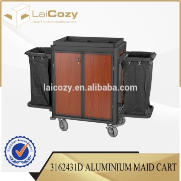 China supplier high quality sell well hotel housekeeping cart/ hotel housekeeping trolley