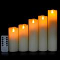 Candele in movimento sfarfallio senza ginocchio LED candele pilastro senza fiamma