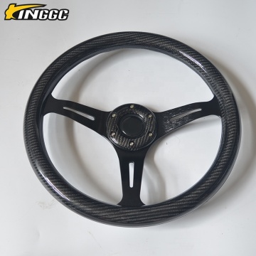 Volante de dirección del auto de carreras de fibra de carbono