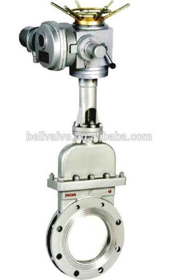 electric knife gate valve / automatic knife gate valve