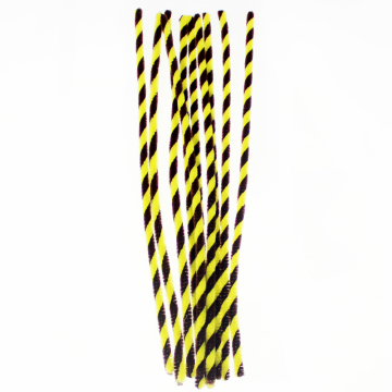 Twist Chenille stems stick Yellow and black