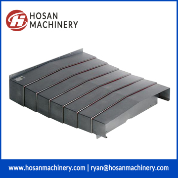 Strong structure steel plate telescopic guide shield cover