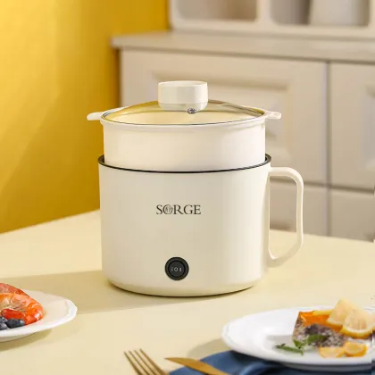 2-Layer Electric Hot Pot for Dormitory and Home
