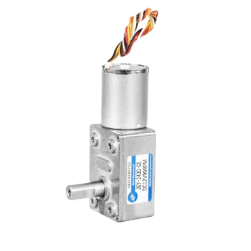 12V/24V JGY-2430 BLDC Micro DC Worm Gear Motor with Speed Control and Self-Locking Feature