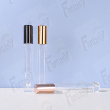 Spray de perfume de vidrio de forma cuadrada de 10 ml