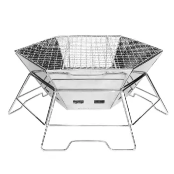 Special Offer Price Foldable Sturdy 304 Stainless Steel Camping Wood-Burning Stove