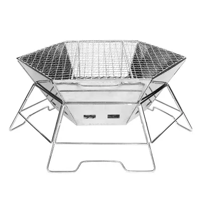 Special Offer Price Foldable Sturdy 304 Stainless Steel Camping Wood-Burning Stove