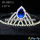 Blue Rhinestone Bridal Wedding Tiaras Pageant Crown