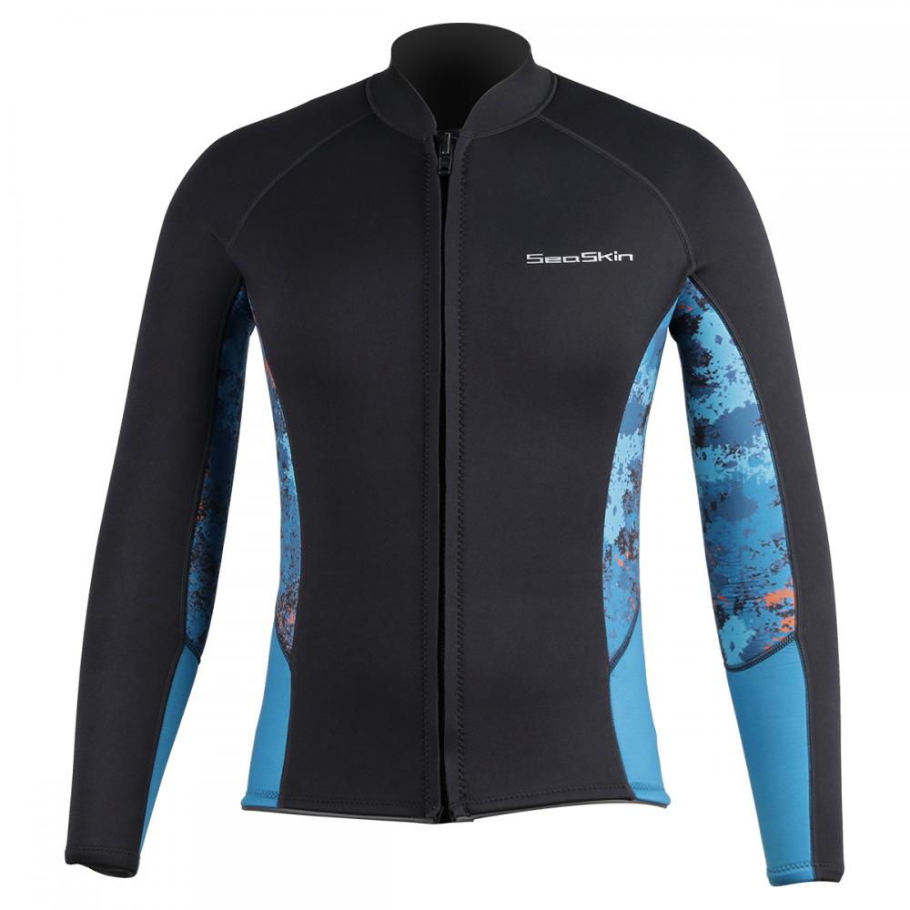 Giacca da surf in neoprene con zip frontale antivento