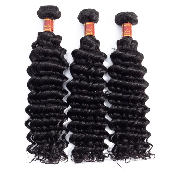 Nature Girl 18 20 Inch Cheap Long Curly Magic Weave Hair 12A Grade Bohemian Deep Curl Human Hair Weave