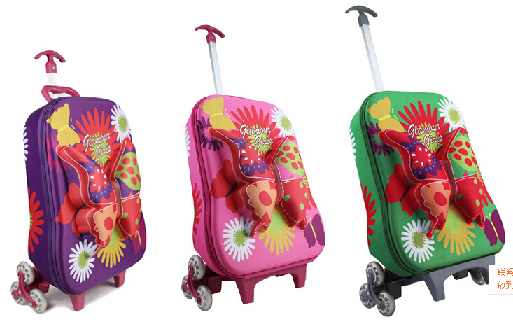 Fashion Butterfly Trolley Luggage for Children (L1007)