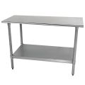 Customizable Commercial Kitchen Work Table With Under Shelf