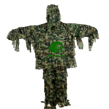 Outdoor Woodland Camouflage Adult Gillie Suit for Hide and Hike