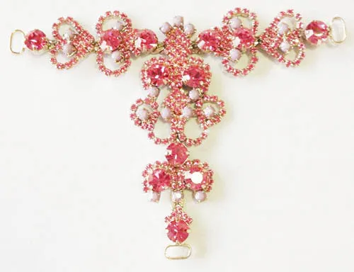 Rose Gem Stone Embellished T Bar Sandals; Jeweled Stiletto Sandals Trim