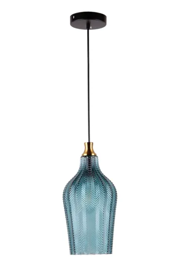 Modern Glass pendant lamp with blue color