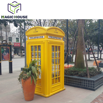 2018 new product outdoor Mobile London Telephone booth for sale