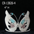 Coronas del desfile de la máscara de la mariposa de Tiara del Rhinestone de la aduana
