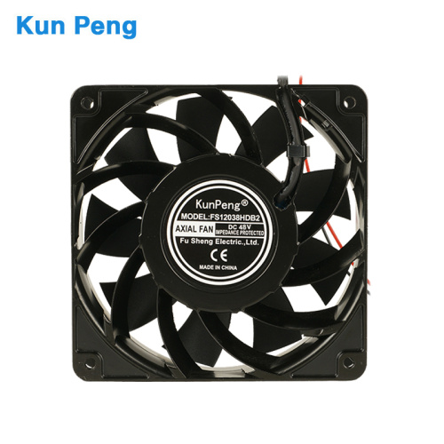 Freestanding mounting 48volt brushless axial fan