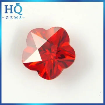 Star shape fancy colors zirconia stone birthstone cz