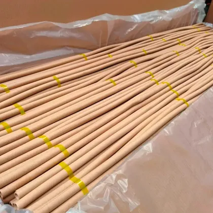 Natural Brown Crepe Paper Tube for Insulation