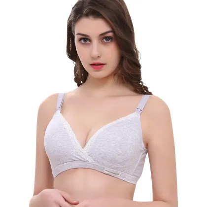 Wire-Free Cotton Nursing Bra for Pregnant Women - Wholesale Push-Up Nursing Underwear