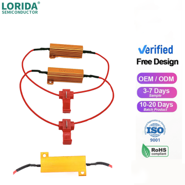 Kit di resistenza di potenza in alluminio LED LED LORIDA con resistori Wirewound da 100 ohm