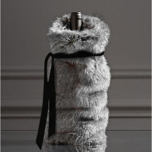 Sac de couverture de bouteille de vin en peluche avec le style nordique